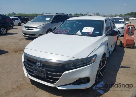 2022 Honda Accord Hybrid Sport z USA, uszkodzony, nr VIN 1HGCV3F21NA011794